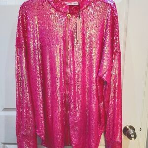 Sequin Pink Women's Top